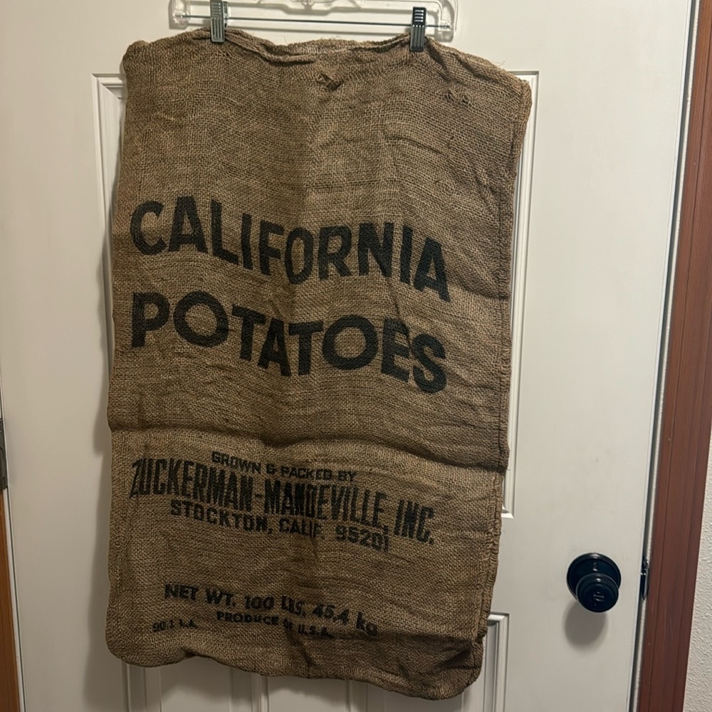 Burlap Potato bag - Reuse/Upcycle